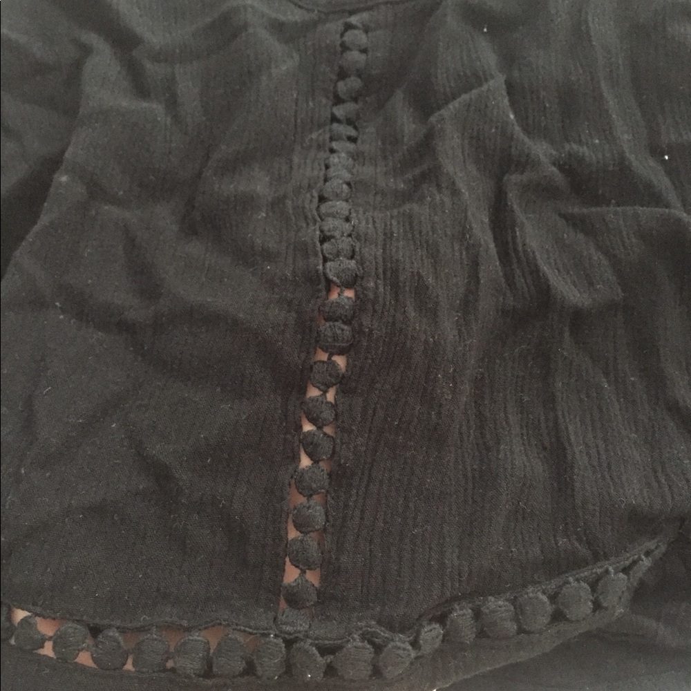Black crop top
